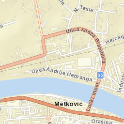 Metković Street Map