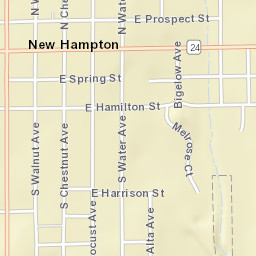 1-99 E Prospect St, New Hampton, IA 50659 Street Map