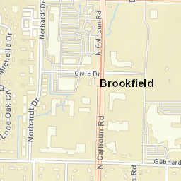 2100 North Calhoun Road, Brookfield, WI Street Map