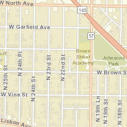 2401 W Vine St, Milwaukee, WI 53205, USA Street Map