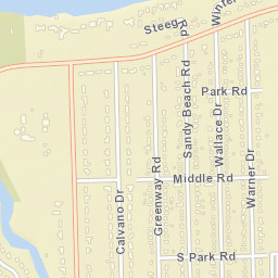 Sandy Beach New York Street Map