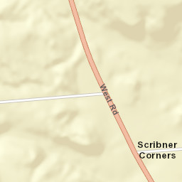 Scribner Corners New York Street Map