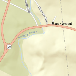 Rockwood New York Street Map