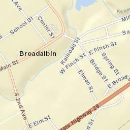 Broadalbin New York Street Map