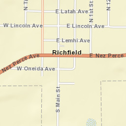 303 W Lincoln Ave Richfield Idaho Street Map