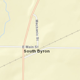 South Byron New York Street Map