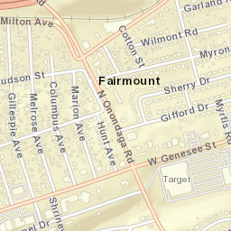 Fairmount New York Street Map