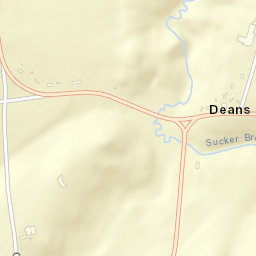 Deans Corners New York Street Map