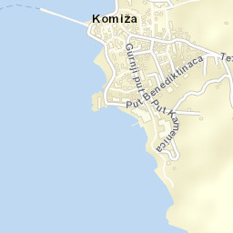 Komiža Street Map