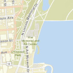 700 North Art Museum Drive Milwaukee WI Street Map