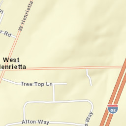 West Henrietta New York Street Map