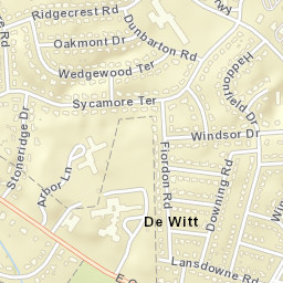 De Witt New York Street Map