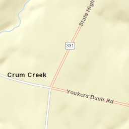 Crum Creek New York Street Map