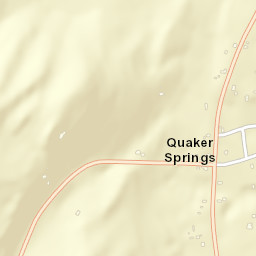 Quaker Springs New York Street Map