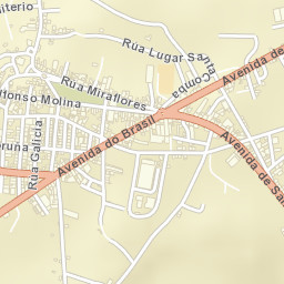 Santa Comba Street Map