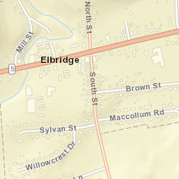 Elbridge New York Street Map