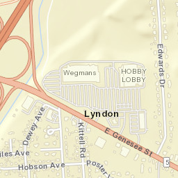 Lyndon New York Street Map