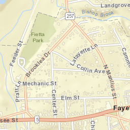 Fayetteville New York Street Map
