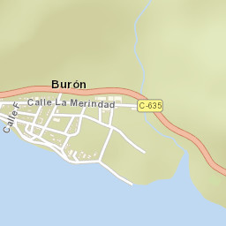 Burón Street Map