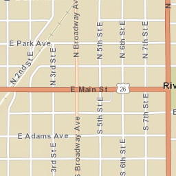 E Main St Riverton Wyoming Street Map