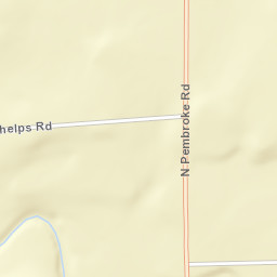 North Pembroke New York Street Map