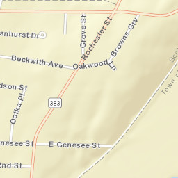 Scottsville New York Street Map