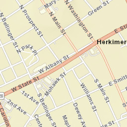 Herkimer New York Street Map