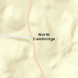 North Cambridge New York Street Map