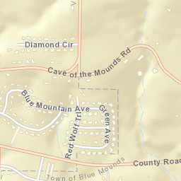 2912-2988 Cave of the Mounds Road Street Map