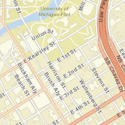 Flint, Michigan Street Map