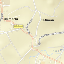 Dumbría Street Map