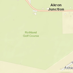 Akron Junction New York Street Map