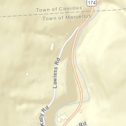 Marcellus Falls New York Street Map