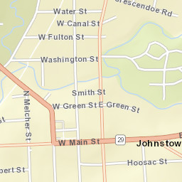 Johnstown New York Street Map