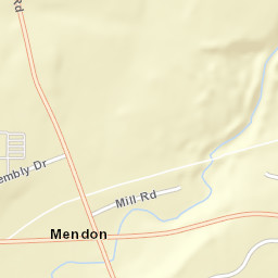 Mendon New York Street Map