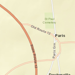 Paris New York Street Map