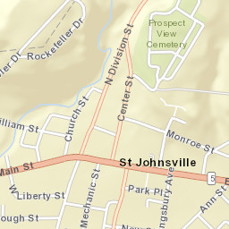 Saint Johnsville New York Street Map