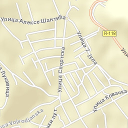 Tutin Street Map