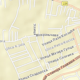 Jablanica Street Map