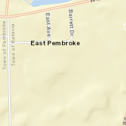 East Pembroke New York Street Map