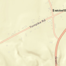 Sennett New York Street Map