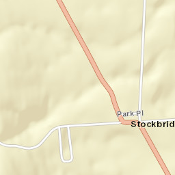 Stockbridge New York Street Map