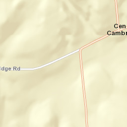 Center Cambridge New York Street Map