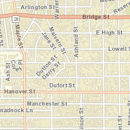 Manchester, New Hampshire Street Map