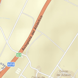Oroso Street Map