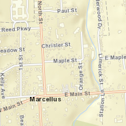 Marcellus New York Street Map