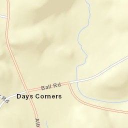 Days Corners New York Street Map
