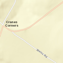 Cranes Corners New York Street Map