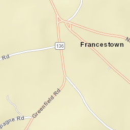 1-15 Main St, Francestown, NH 03043 Street Map