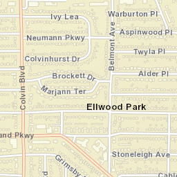 Ellwood Park New York Street Map